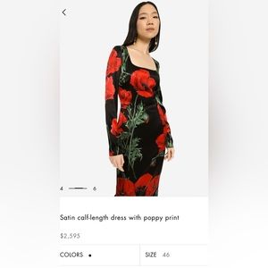 Dolce and Gabbana floral midi dress